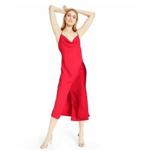 Cushnie for Target Red Halter Tie Neck Slip Dress Size 12 NWT - Picture 2 of 16